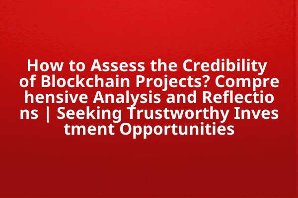 How to Assess the Credibility of Blockchain Projects? Comprehensive Analysis and Reflections | Seeking Trustworthy Investment Opportunities
